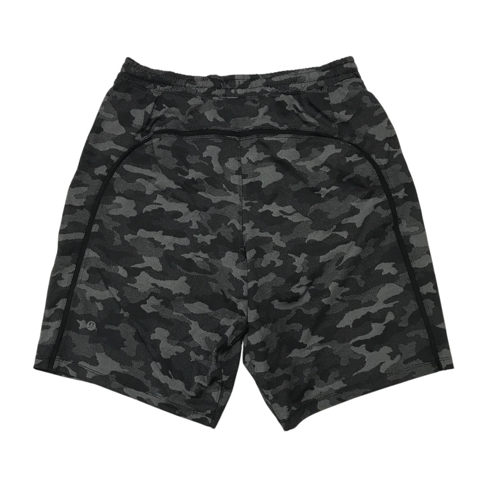 Lululemon Pace Breaker Shorts Mens Medium M Camo Black 9” Lined Gym Running Yoga